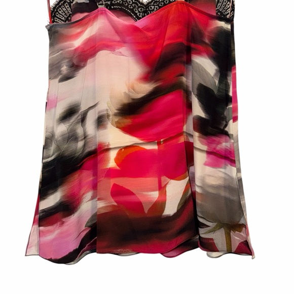ALEXANDER MCQUEEN Torn Rose Silk Camisole Lace Floral Tank Top IT40 US4 NWT - Picture 6 of 8